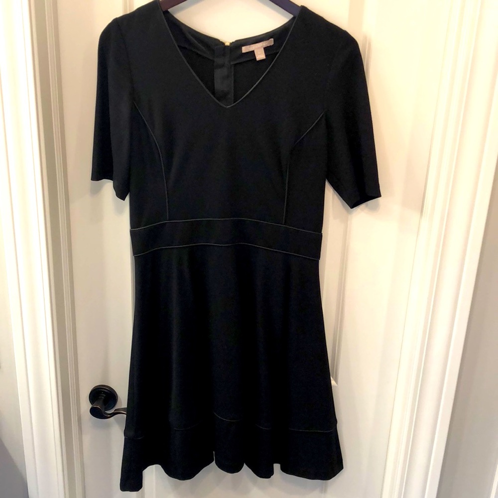 Banana Republic black fit and flare dress